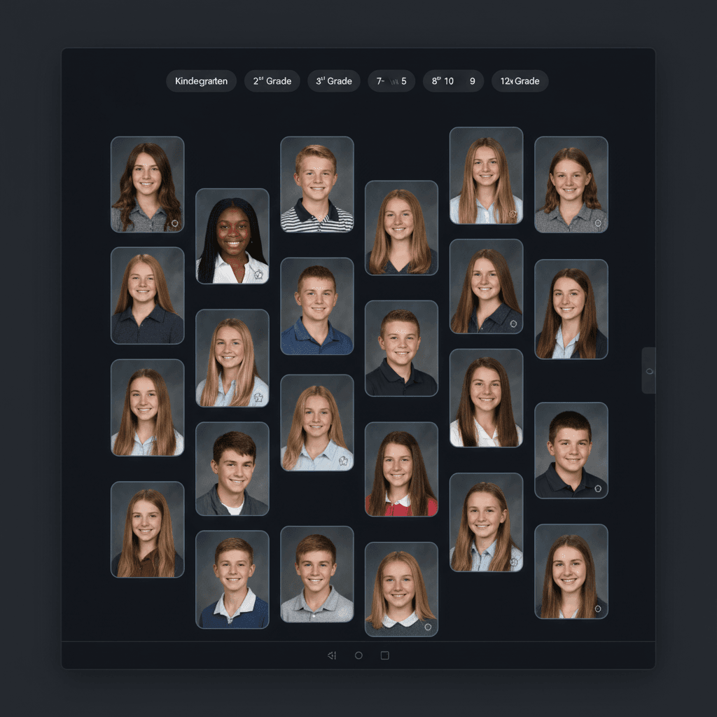Before and after AI photo enhancement showing improved portraits