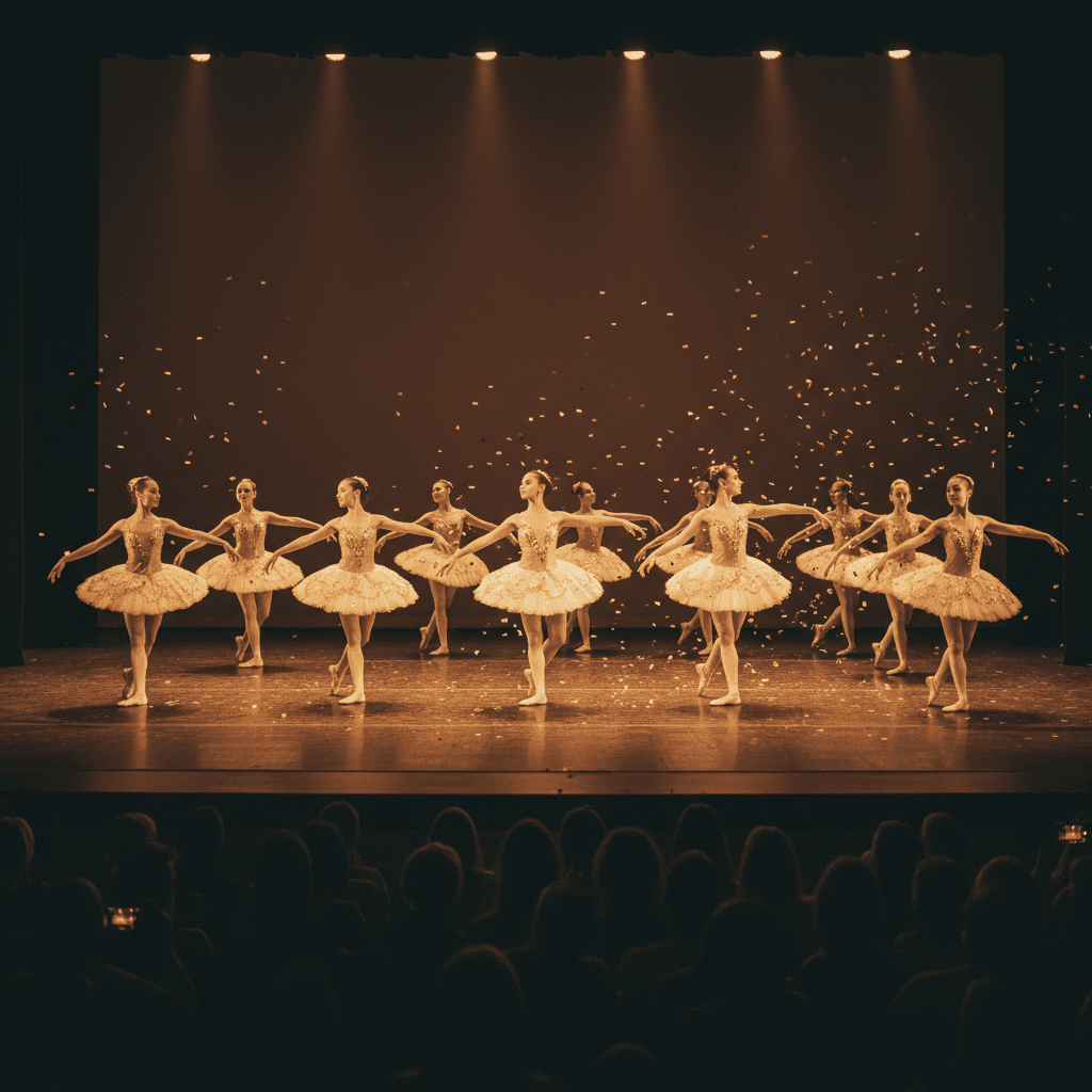 Dancers performing on stage — one of many event types Picfolio supports